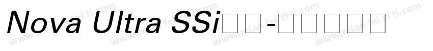 Nova Ultra SSi常规字体转换